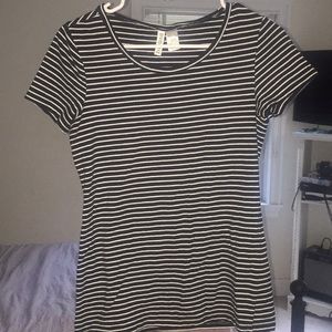 Black and white striped shirt